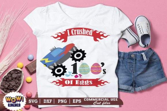 I Crushed 100 of Eggs Graphics and Illustrations
