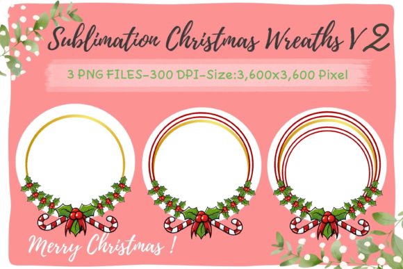 Sublimation Christmas Wreaths V2 Graphics and Illustrations Review