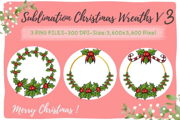 Sublimation Christmas Wreaths V3 Graphics and Illustrations Review