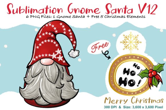 Sublimation Gnome Santa V12: Graphics and Illustrations Review
