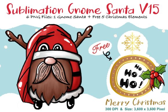 Sublimation Gnome Santa V15: A Designer’s Review for Graphics and Illustrations