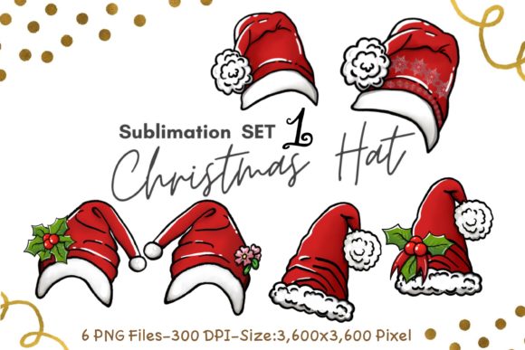 Sublimation Set 1 Christmas Hat Graphics and Illustrations Review
